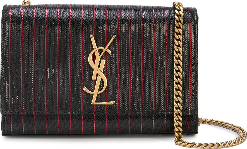 Saint Laurent Kate Striped Chain bag