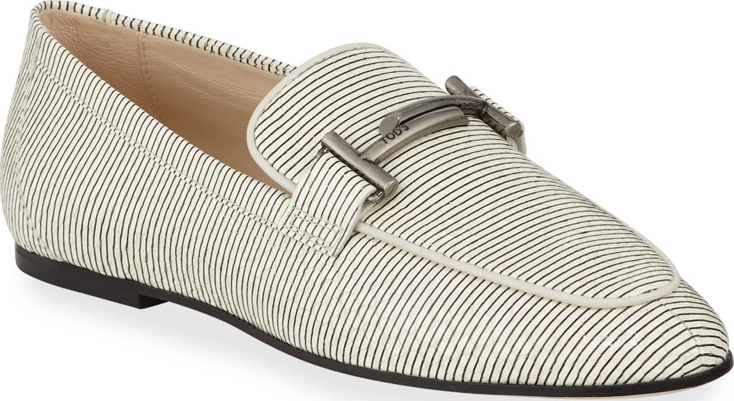 Tod's Printed Double T Loafers