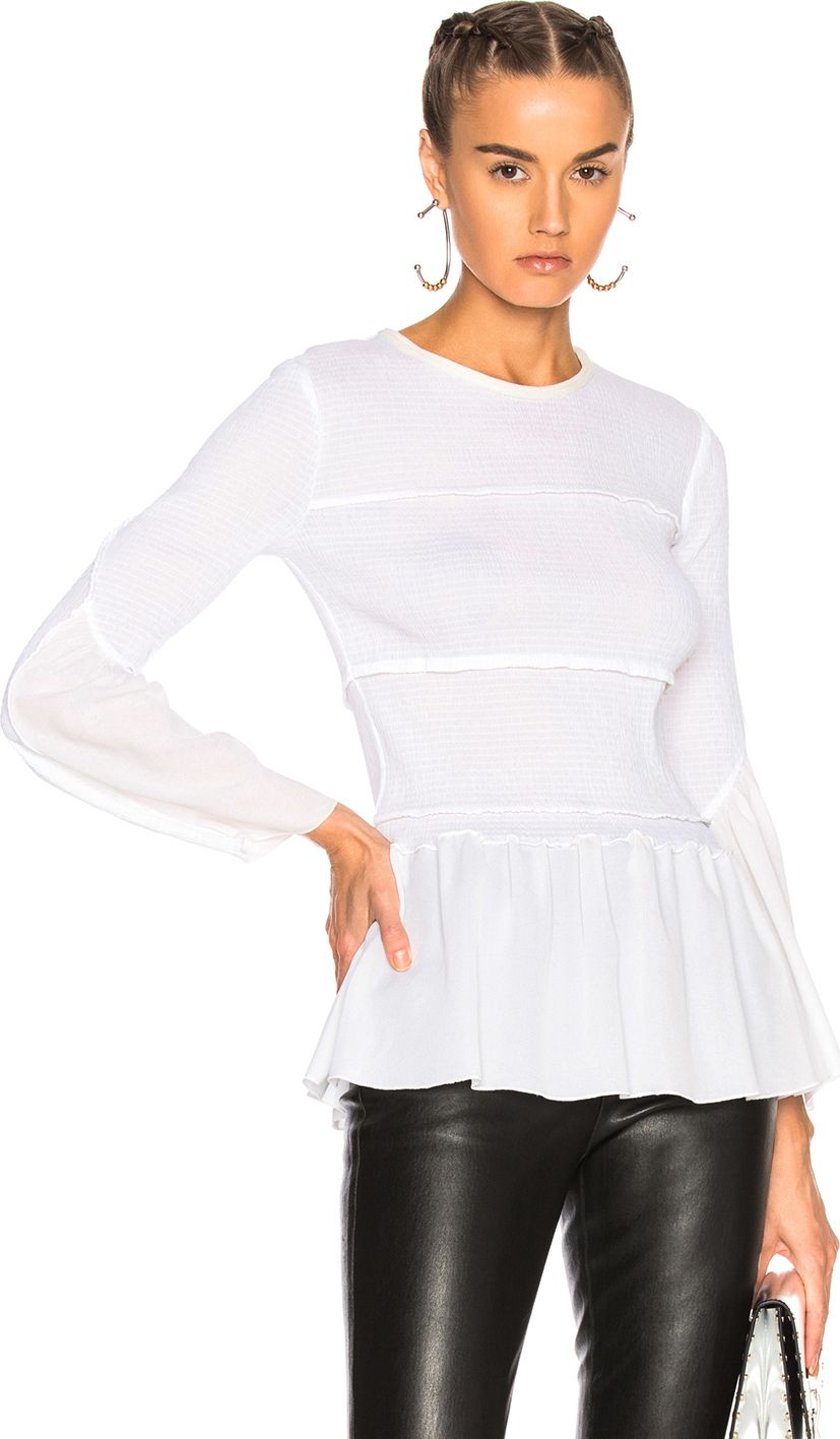 3.1 Phillip Lim Smocked Blouse