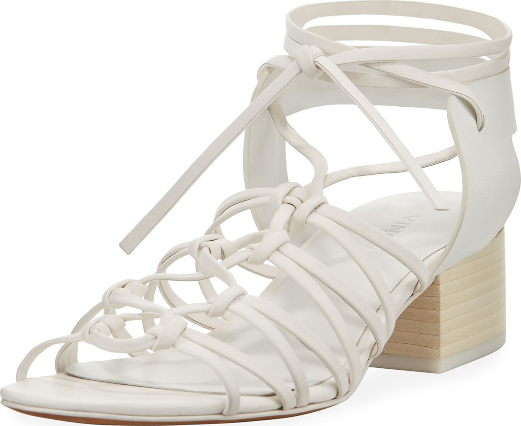 Vince Beaumont Knotted Leather Sandals