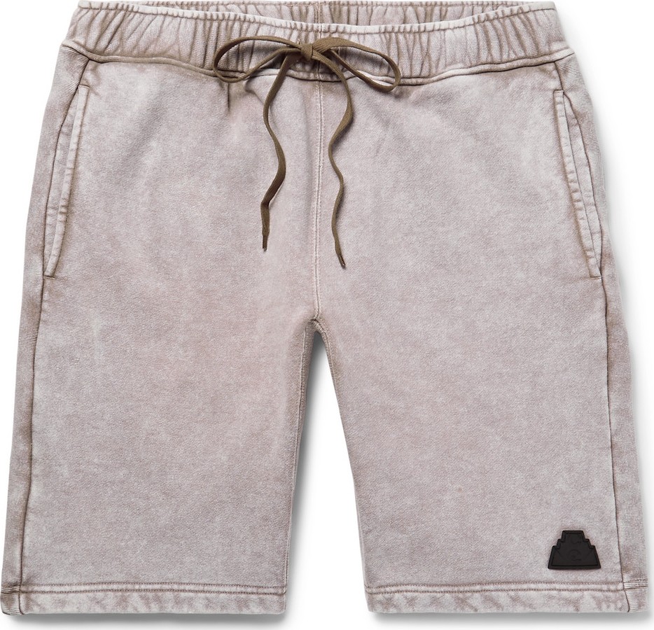 Cav Empt Acid-Washed Loopback Cotton-Jersey Drawstring Shorts