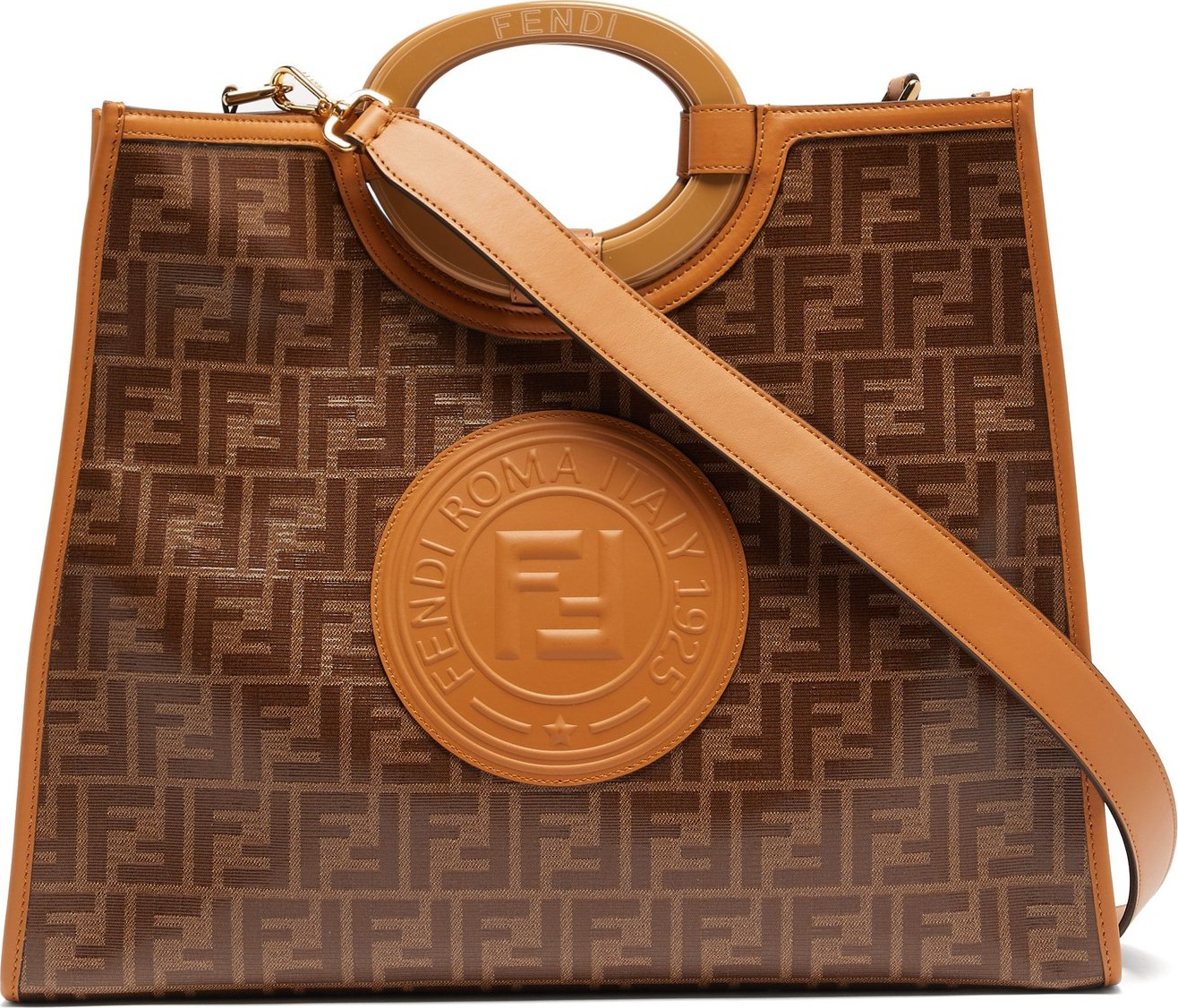 Fendi Runway medium FF coated-canvas tote bag