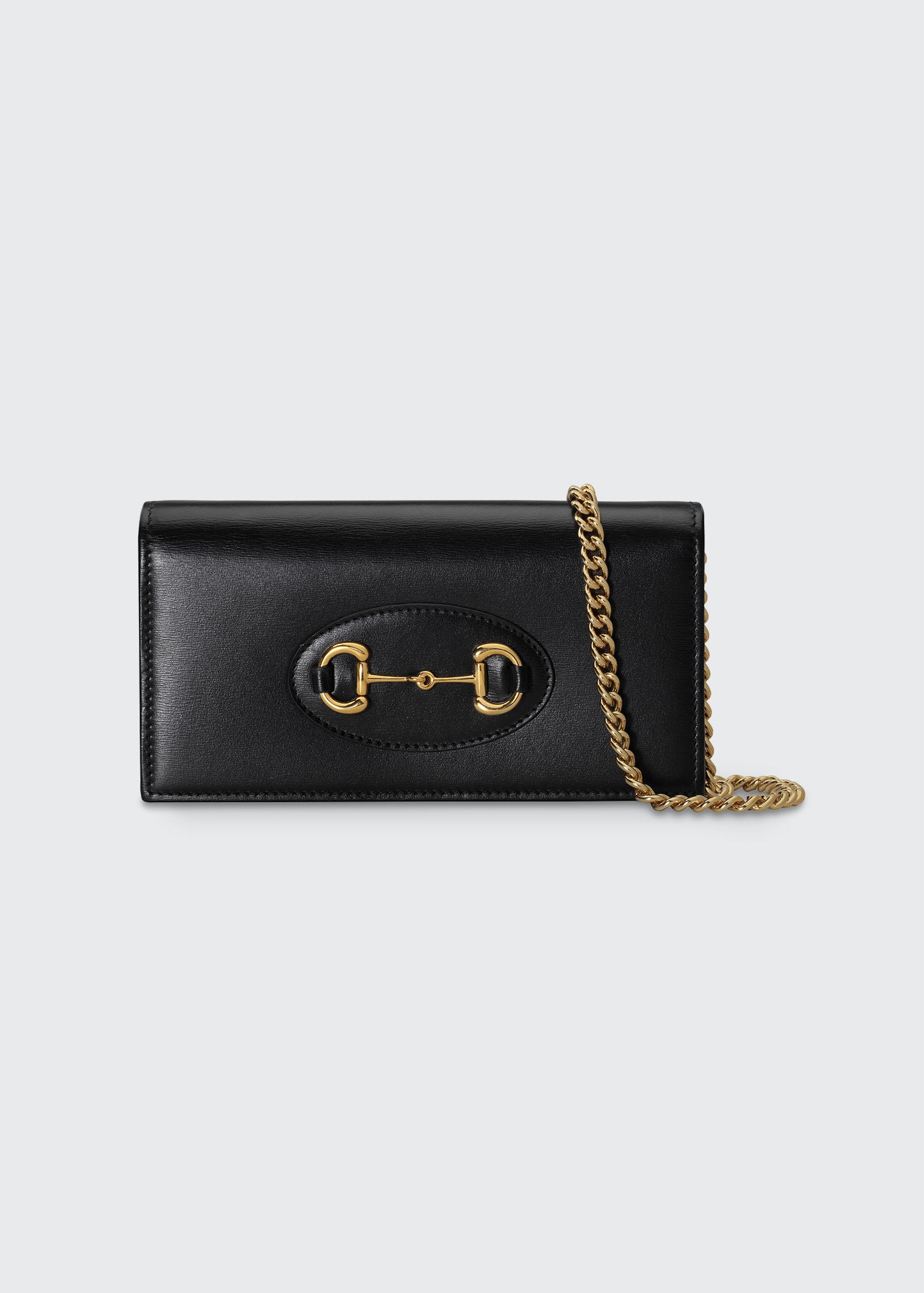 Gucci 1955 Horsebit Leather Wallet on Chain
