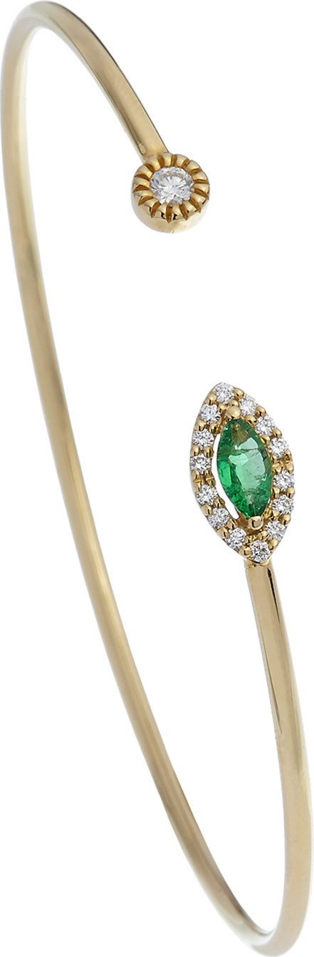 Istanboulli Gioielli Milano Positano 18k Diamond & Emerald Bracelet