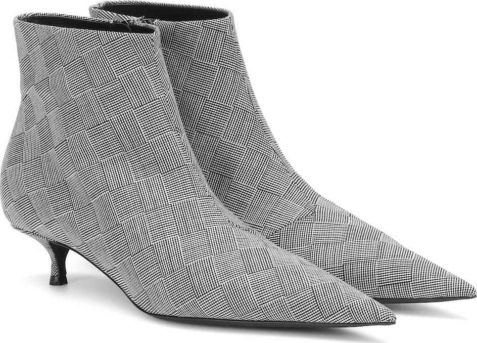 Balenciaga Knife checked ankle boots
