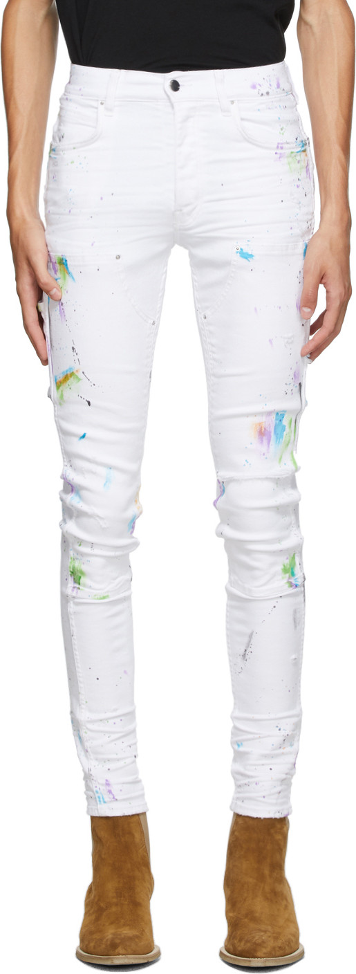 Amiri - White Painter Workman Skinny Jeans