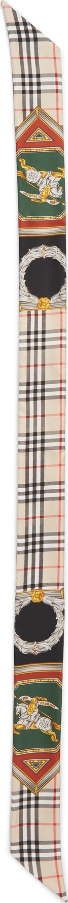 Burberry London England Archive Print Skinny Scarf