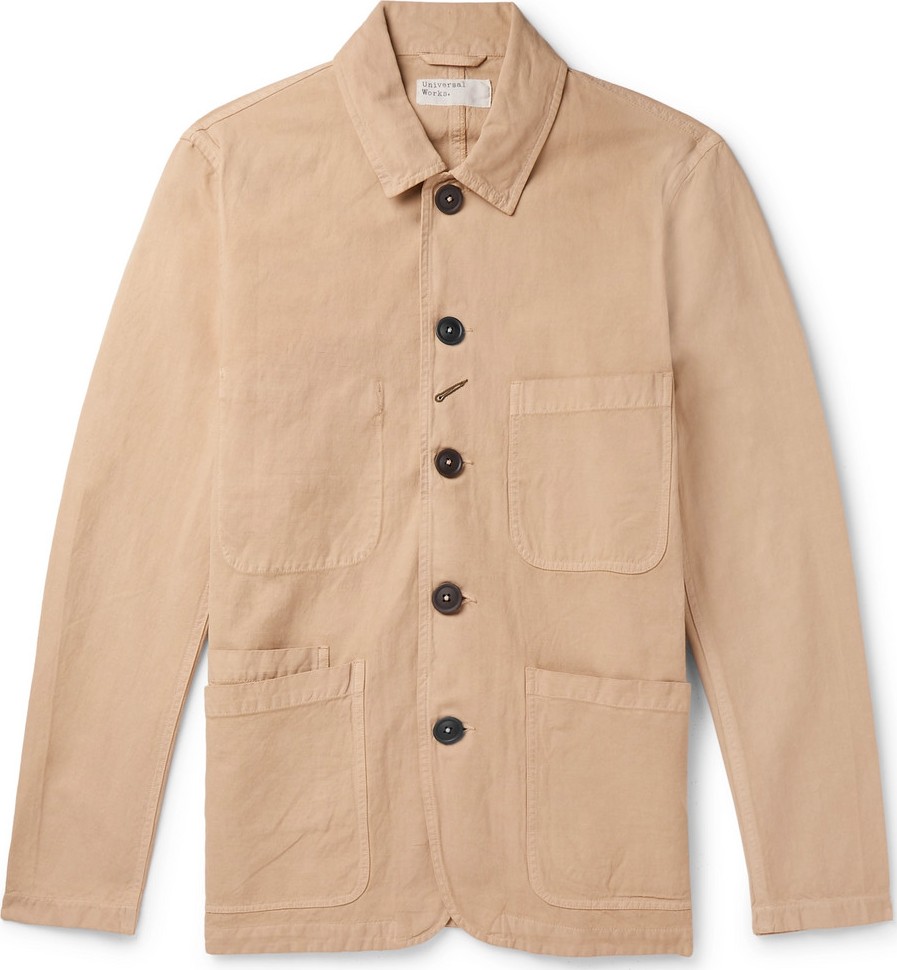 Universal Works Baker Linen and Cotton-Blend Canvas Jacket