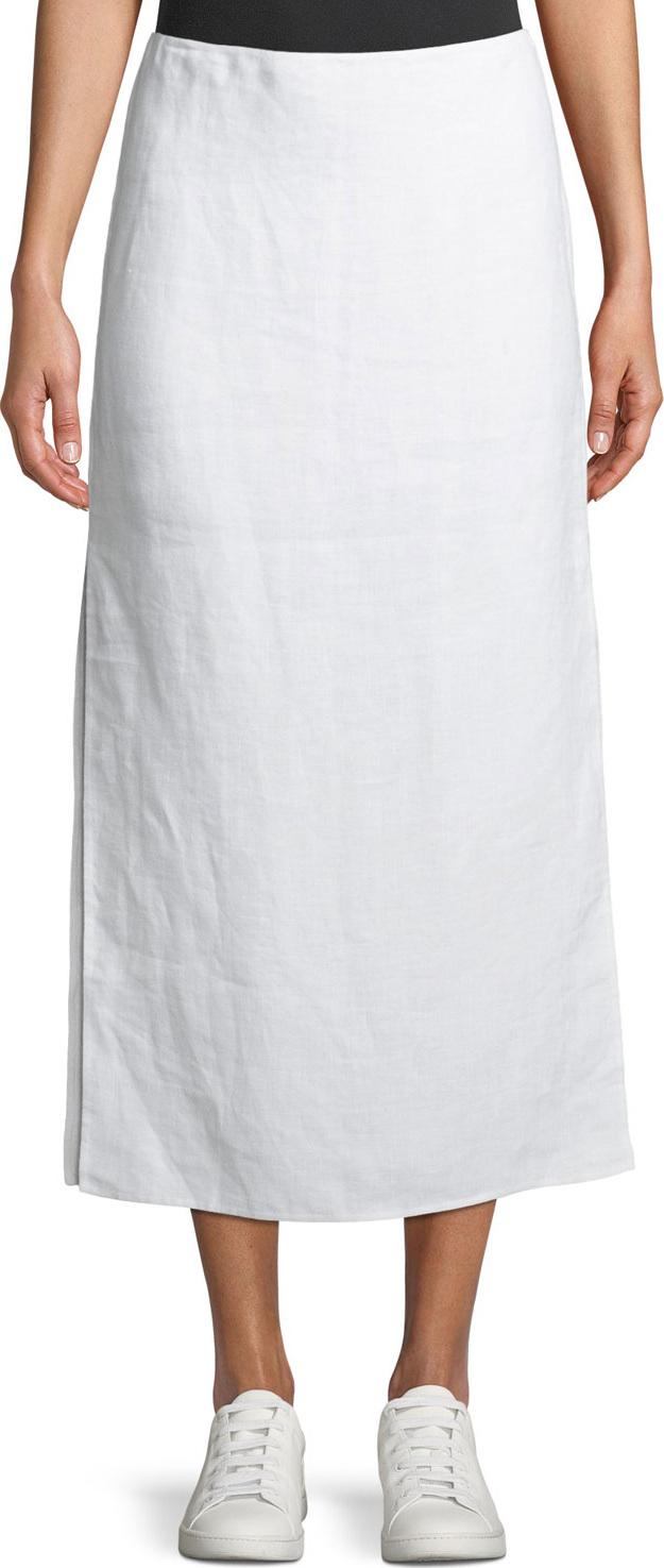 Theory Double-Face Linen Slit Skirt