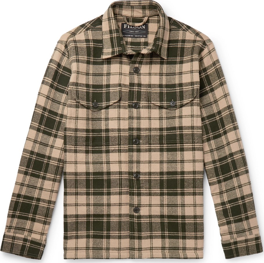 Filson Deer Island Checked Brushed Cotton-Twill Overshirt