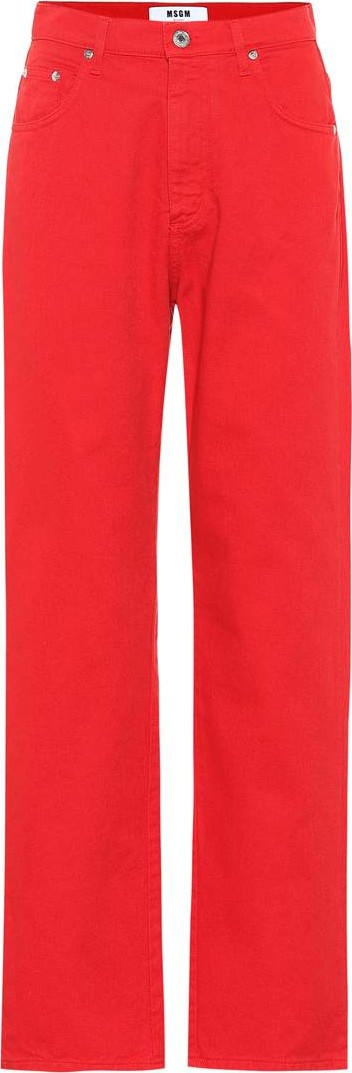 MSGM High-rise straight jeans