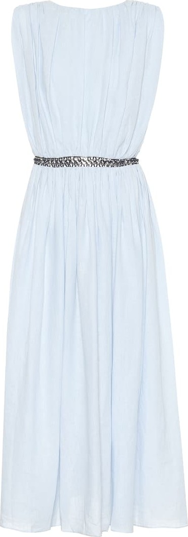 Gabriela Hearst Cristina linen midi dress