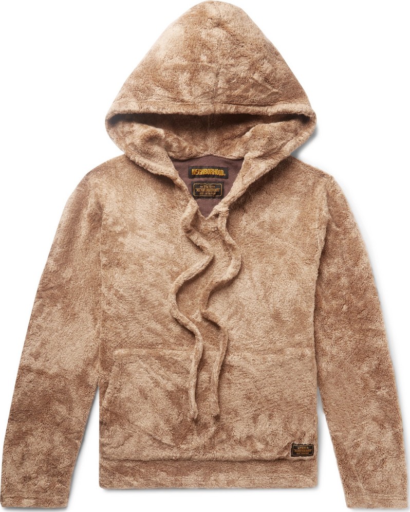Neighborhood Faux Shearling Hoodie