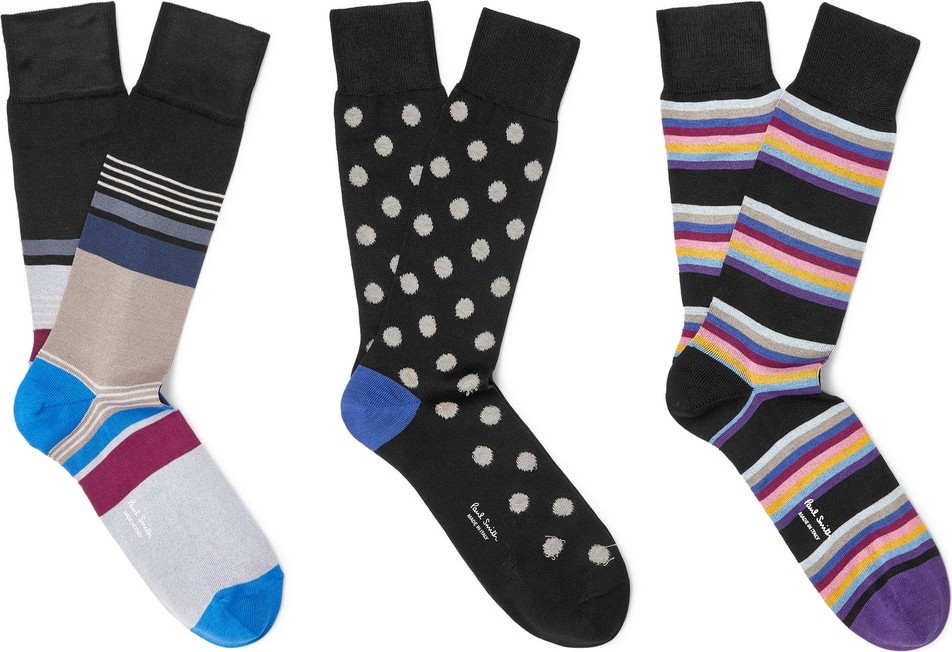 Paul Smith Three-Pack Cotton-Blend Socks