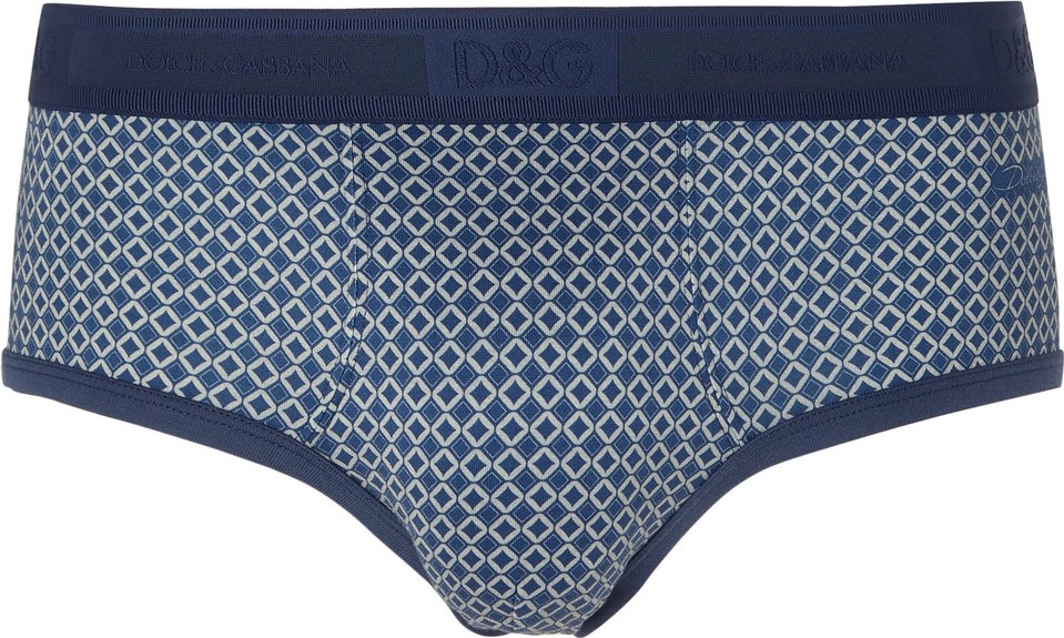 Dolce & Gabbana Printed Cotton-Jersey Briefs