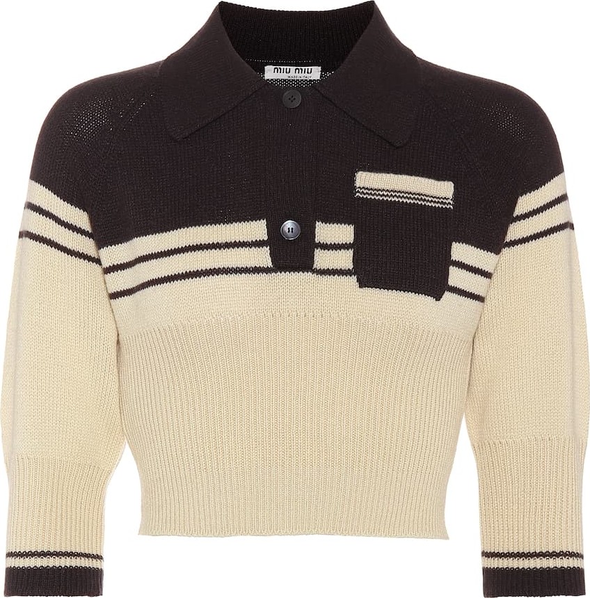 Miu Miu Cropped cashmere sweater