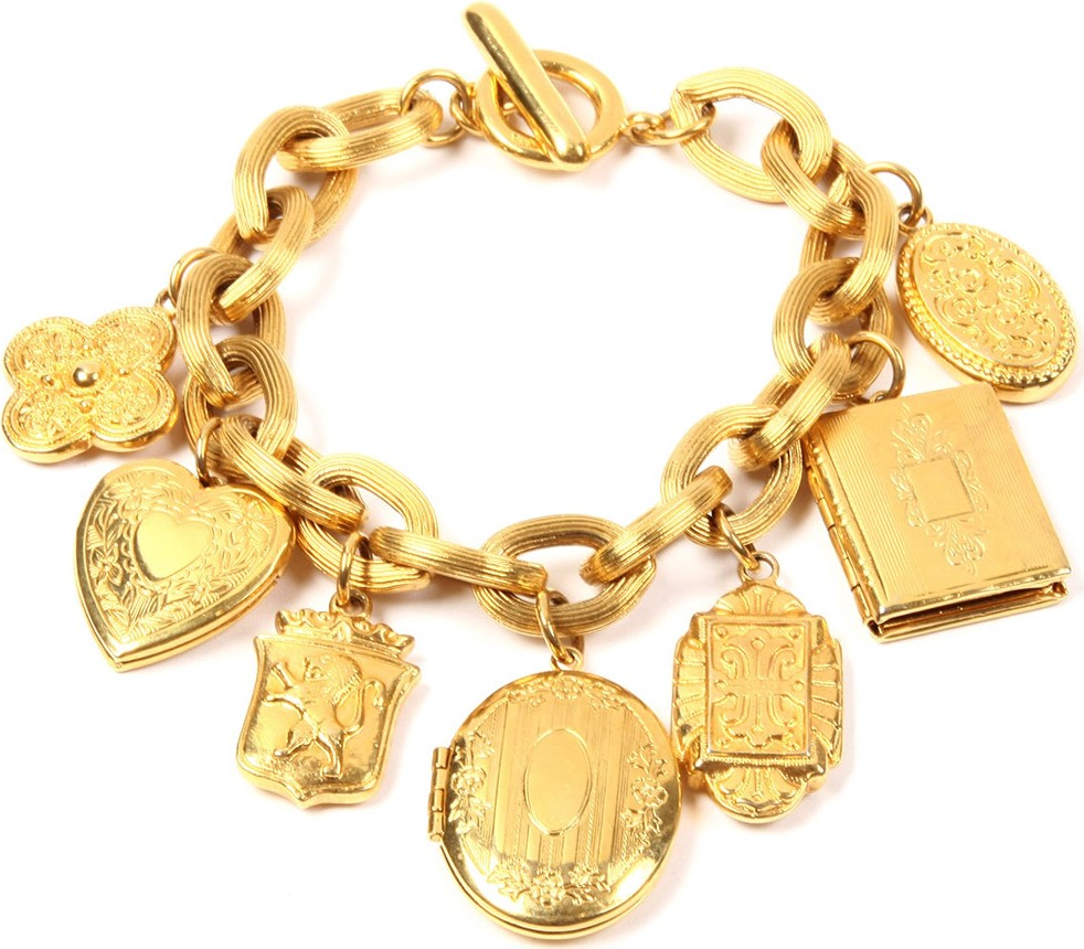 Ben-Amun Royal Locket Charm Bracelet