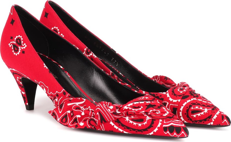 Saint Laurent Charlotte 55 printed pumps