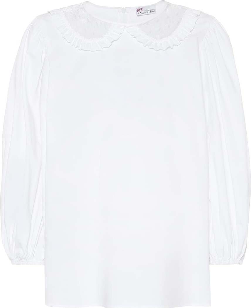 RED Valentino Stretch-cotton top RED Valentino Stretch-cotton top