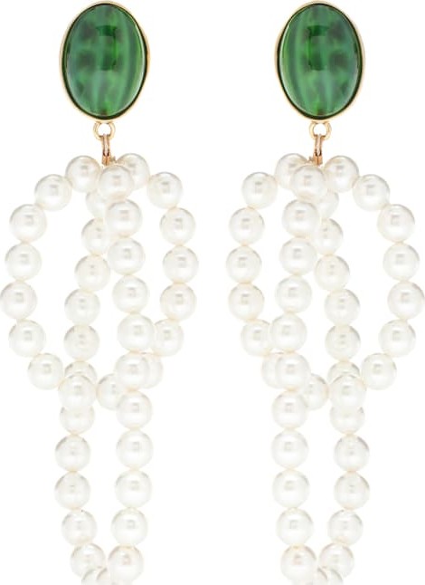 Magda Butrym Windflower 24kt gold-plated earrings