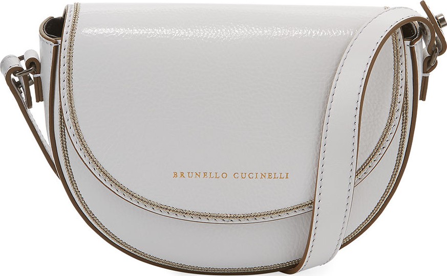 Brunello Cucinelli Flap Leather Crossbody Belt Bag