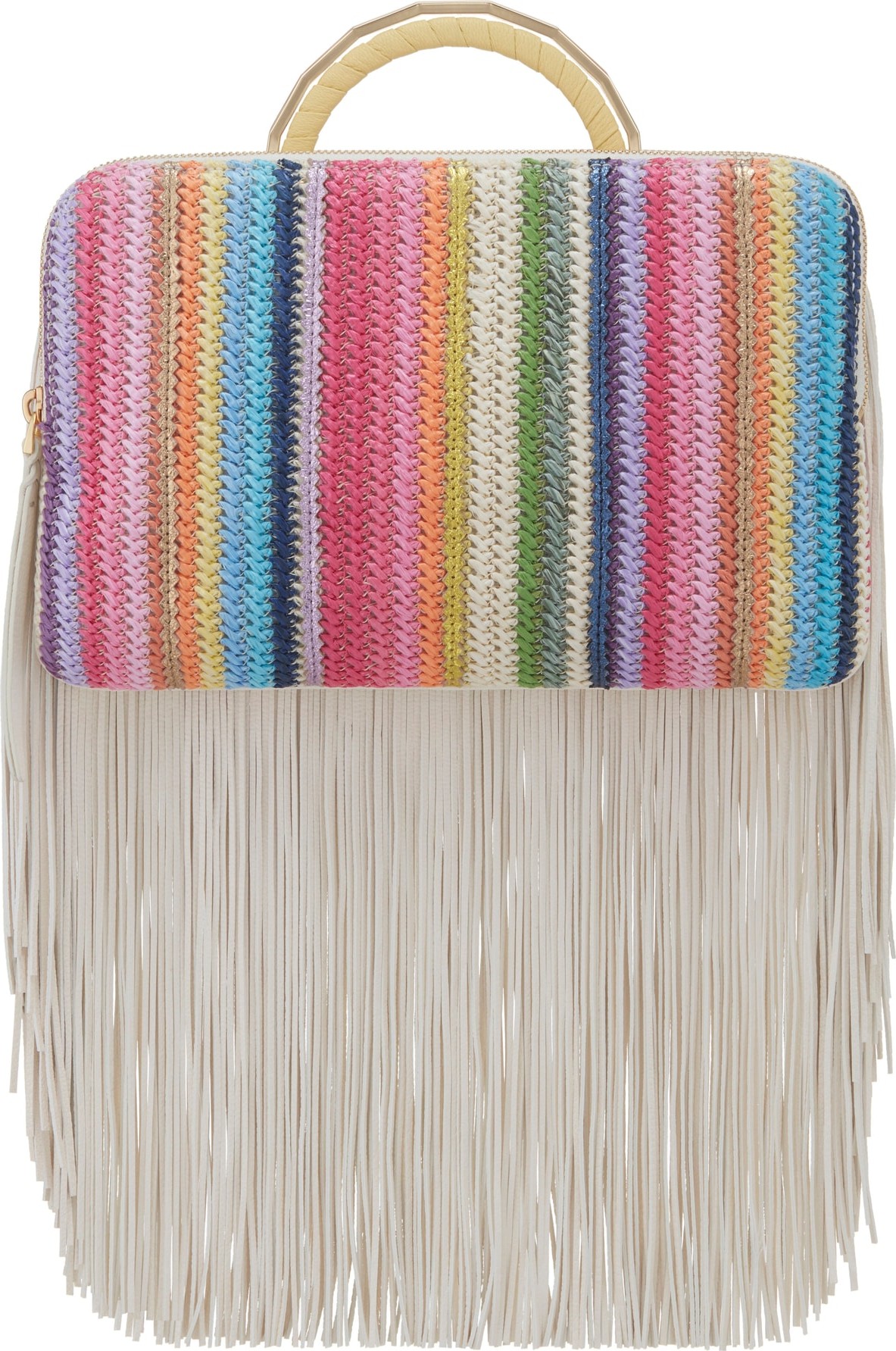 The Volon Bon Bon Rainbow Fringe Clutch