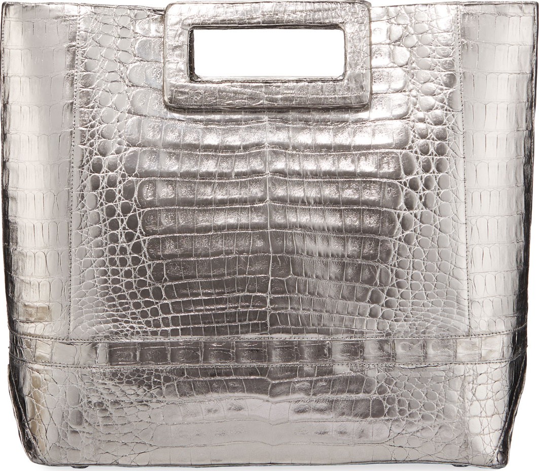 Nancy Gonzalez Dani Large Keyhole Crocodile Tote Bag