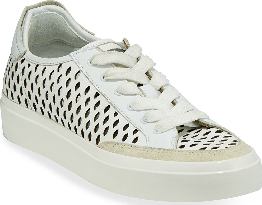 Rag & Bone Army Cutout Leather Low-Top Sneakers