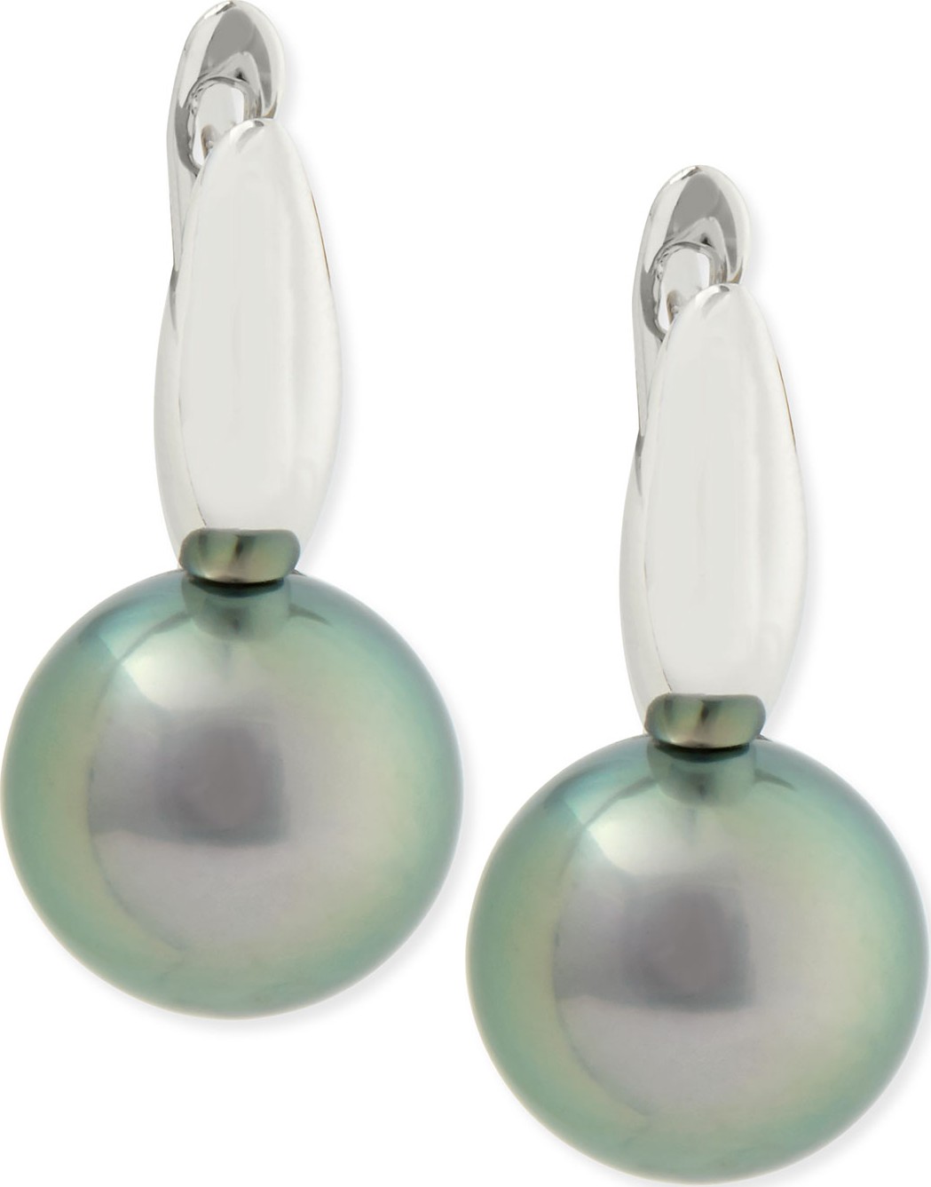Belpearl Gwyneth Black Tahitian Pearl Earrings