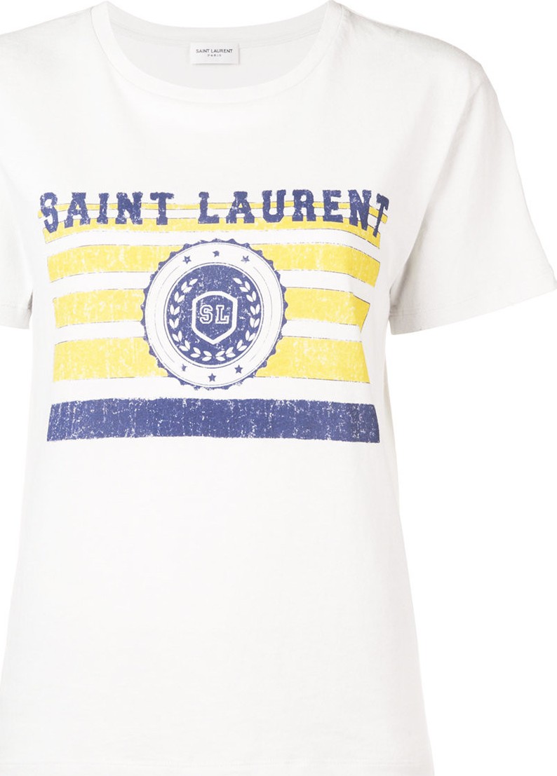 Saint Laurent universit' printed T-shirt