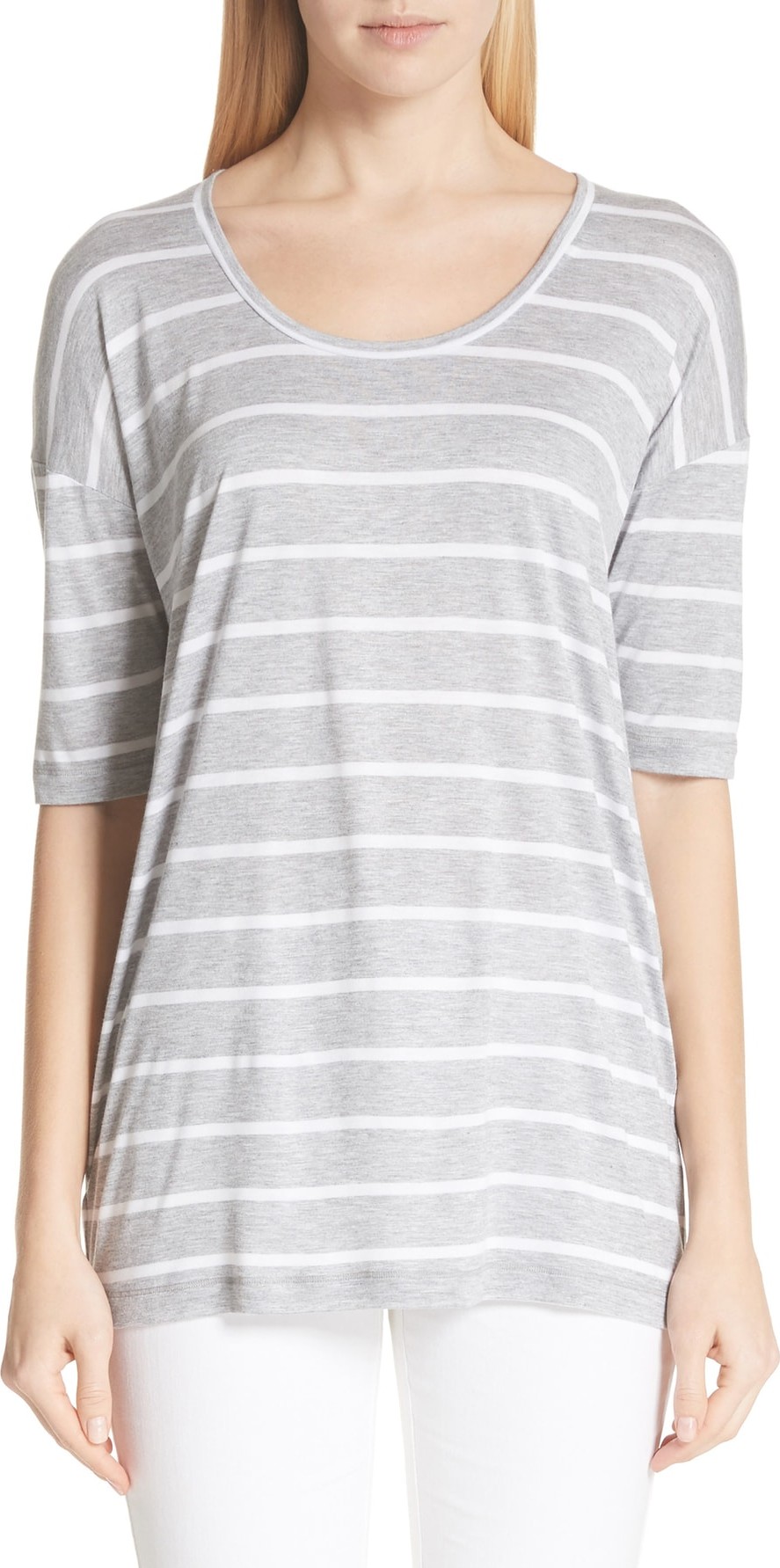 Lafayette 148 New York Kristen Stripe Tee