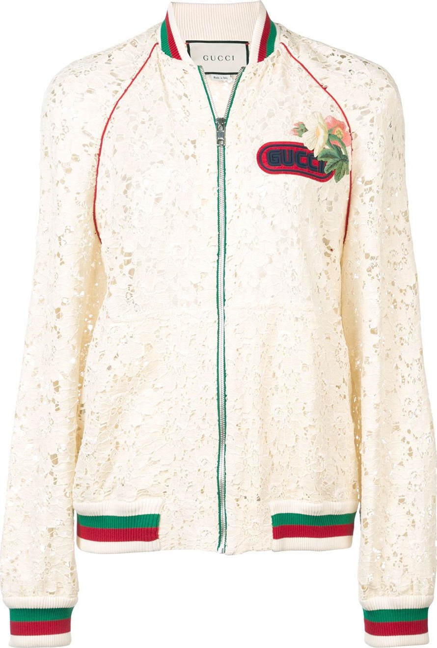 Gucci Lace Bomber Jacket