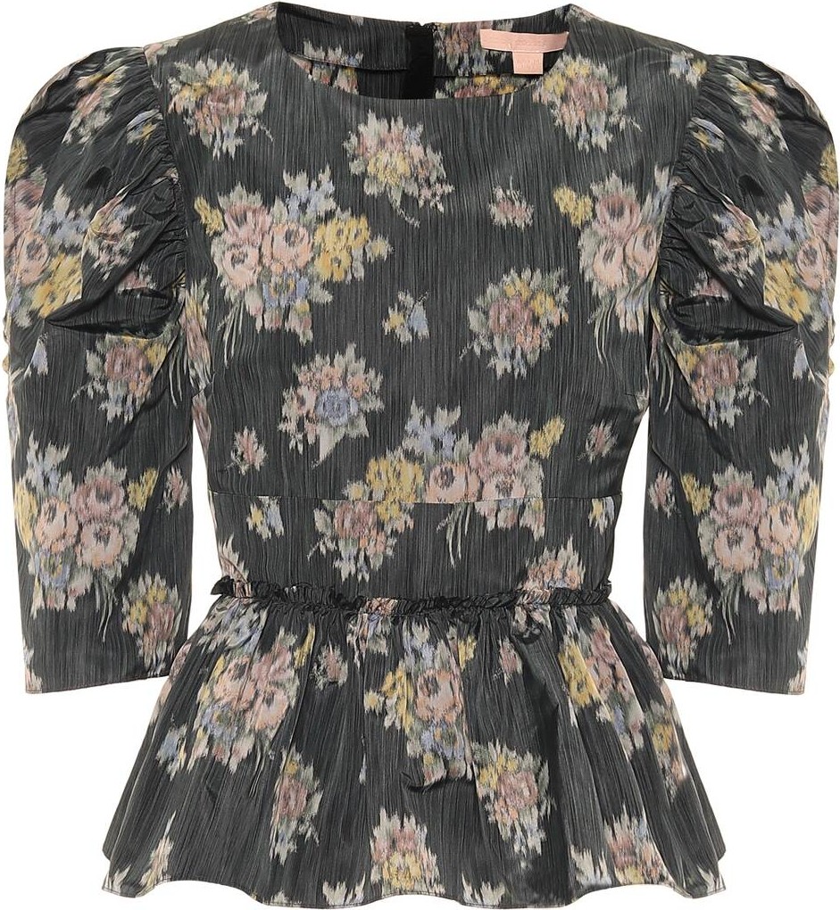 Brock Collection Floral peplum blouse