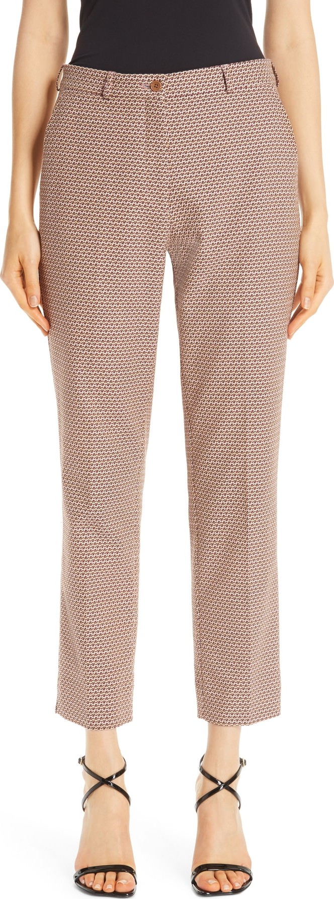 Etro Crop Stretch Cotton Pants