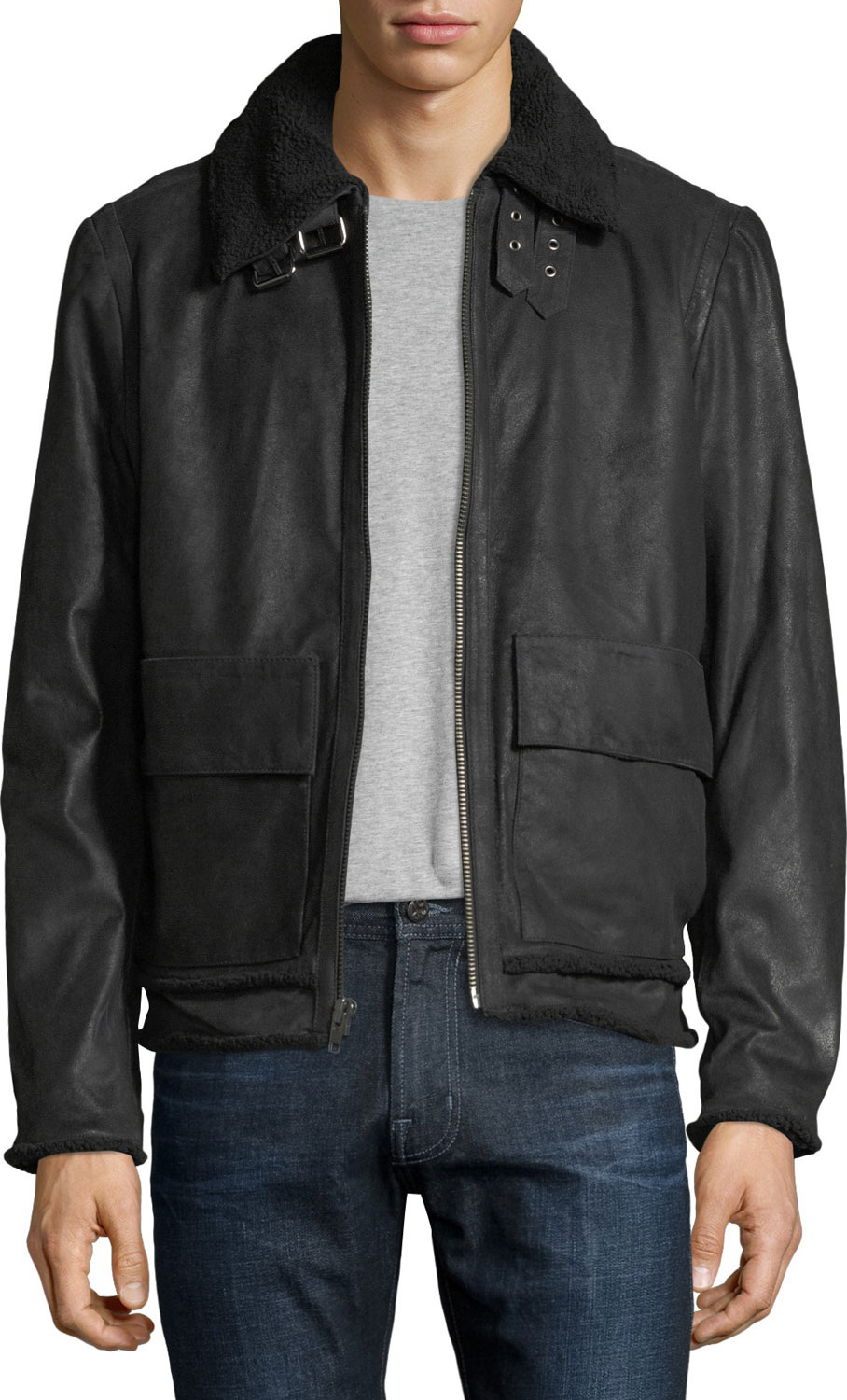 Joe's Jeans Men's Lauda Leather Jacket