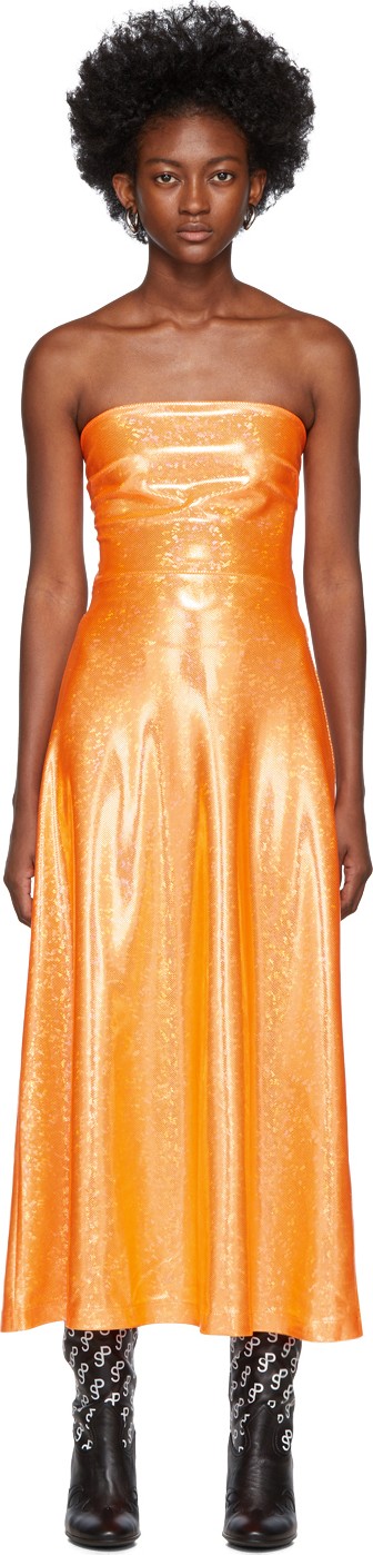 Saks Potts Orange Shimmer Jepska Dress