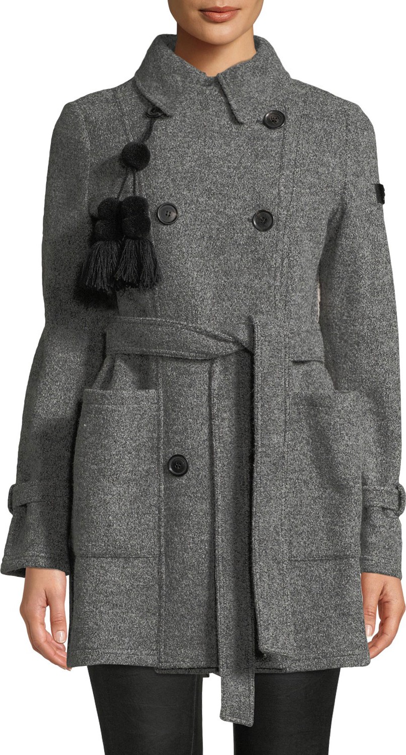 Peuterey Nahiossi Wool Coat w/ Quilted Back