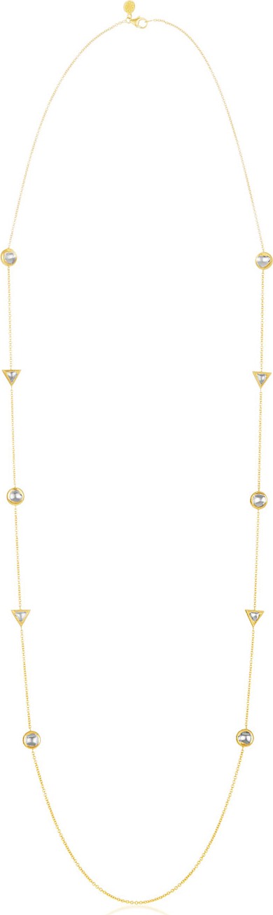 Legend Amrapali Kundan Vintage Diamond Station Necklace