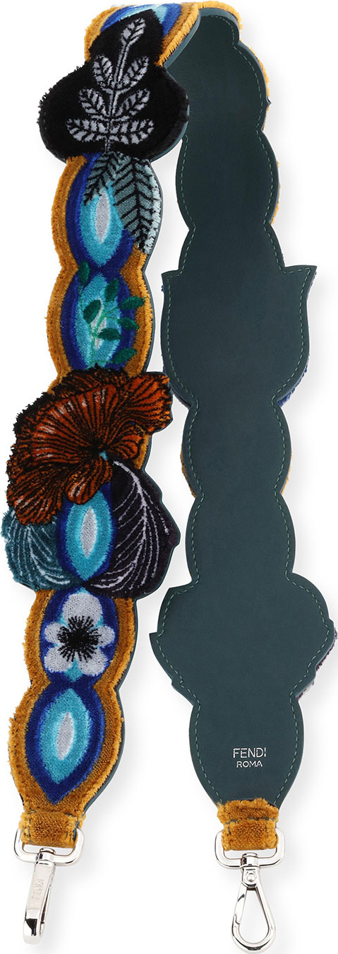 Fendi Strap You Embroidered Garden Shoulder Strap for Handbag, Multi