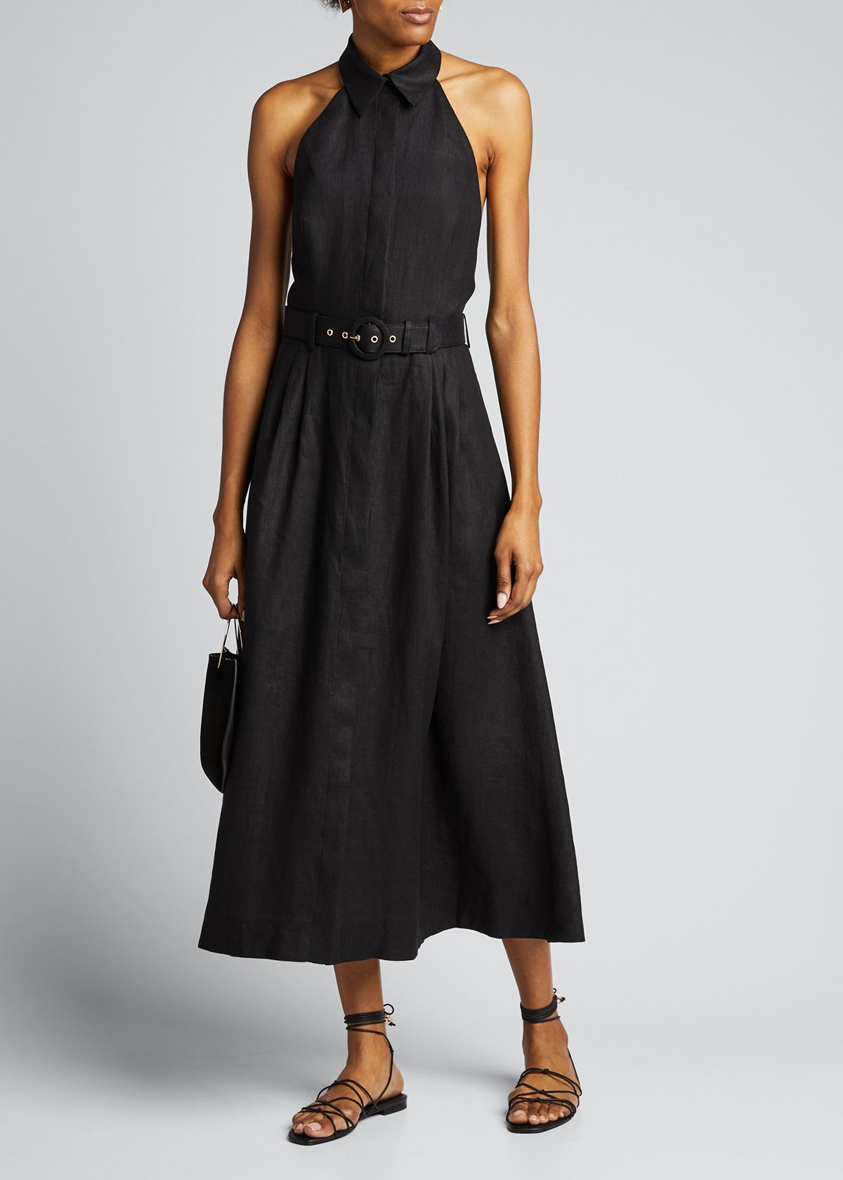 Zimmermann Bonita Halter-Neck Long Dress