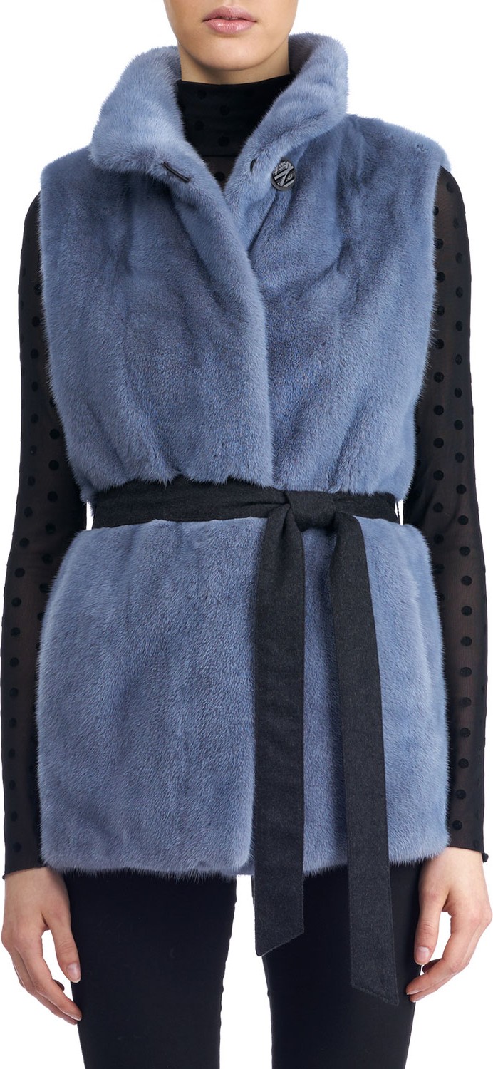 Gorski Reversible Mink Fur Vest