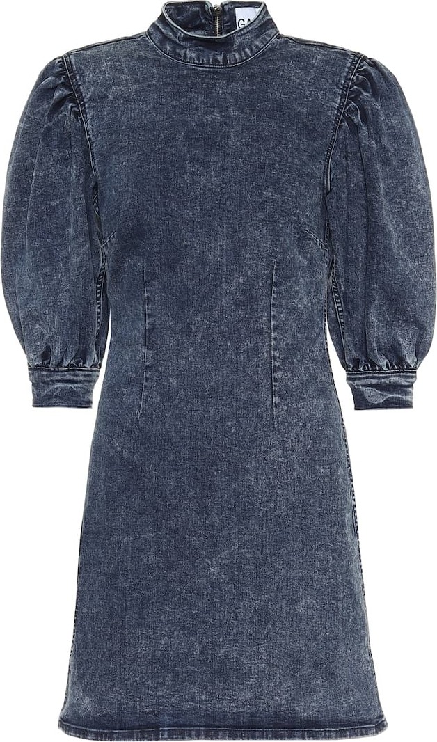 Ganni Stretch-denim minidress