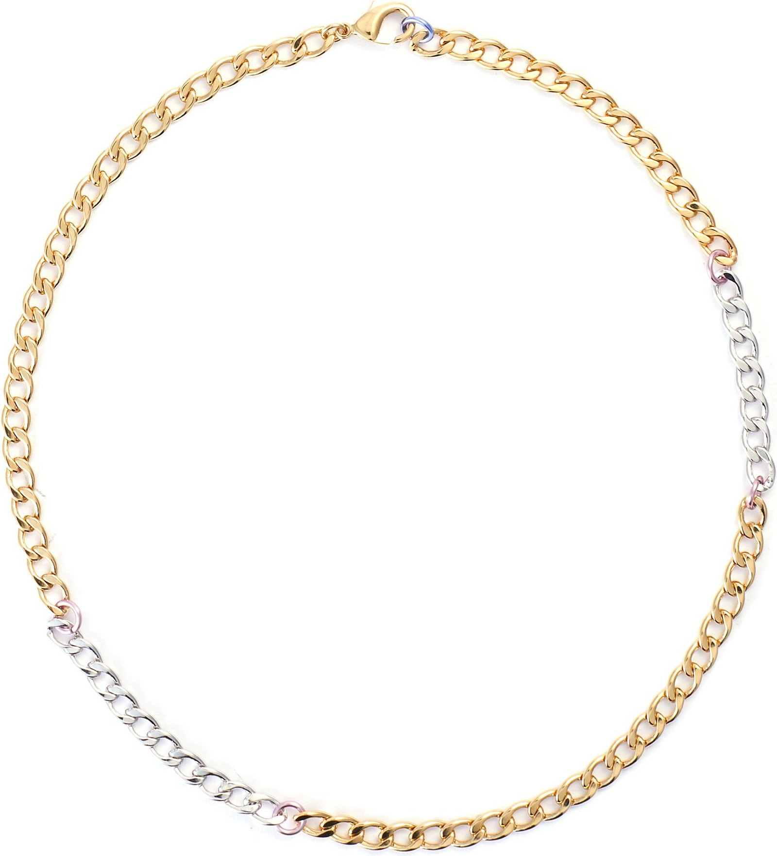 Gaviria Disco 18k gold plated chain necklace