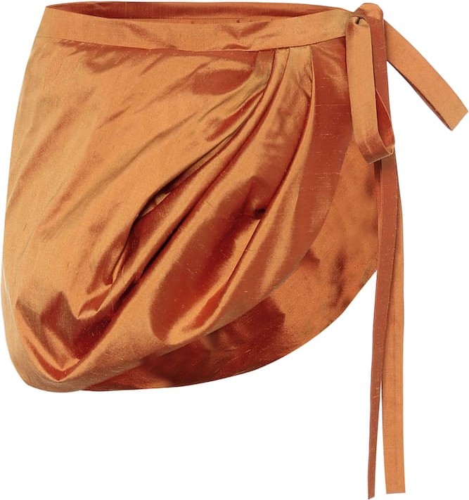 Y/Project Silk-shantung miniskirt