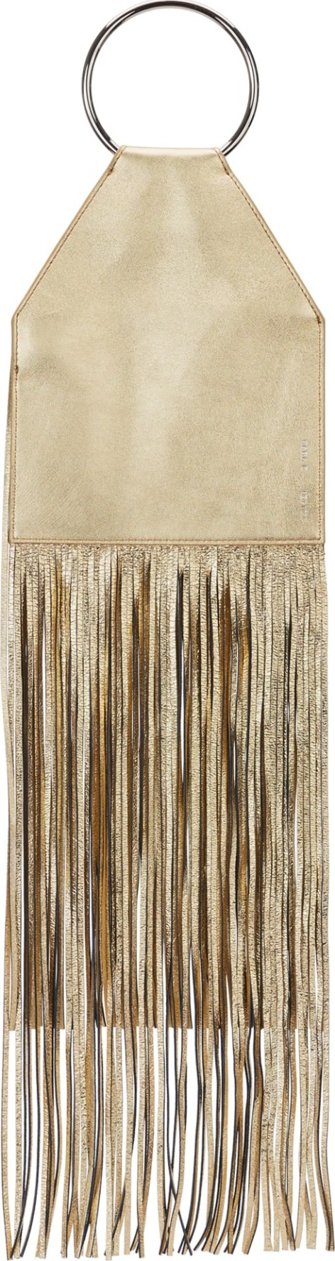 KARA Fringe Lambskin Ring Clutch