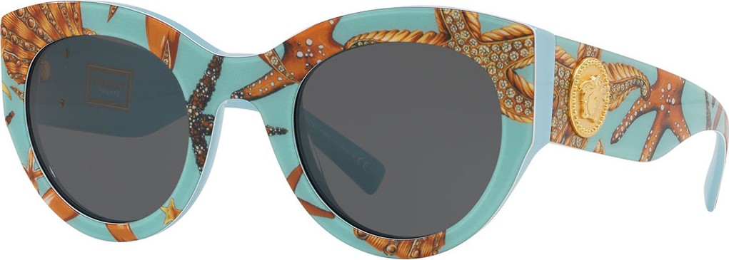 Versace Acetate Monochromatic Cat-Eye Sunglasses