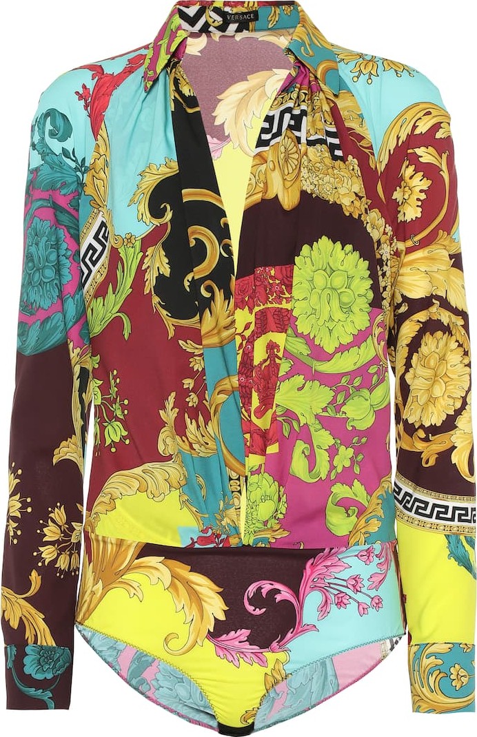 Versace Montage-print bodysuit