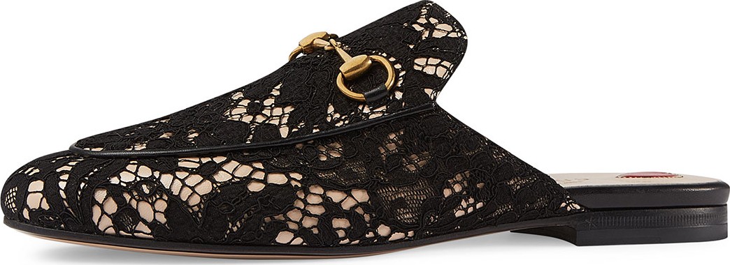 Gucci 10mm Princetown Lace Mule