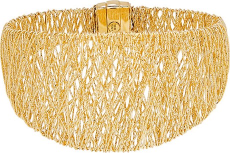 Alberto Milani Mesh Bangle Bracelet in 18K Gold
