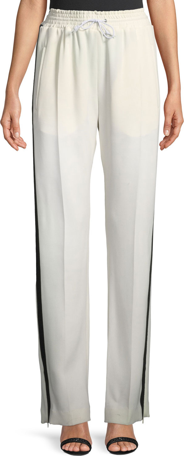 Burberry London England Side-Striped Crepe Jogger Pants